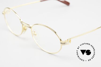 Cartier Saint Honore - S 22kt Vergoldete Fassung, KEINE Retrobrille; ein 25 Jahre altes Original, Rarität, Passend für Herren und Damen