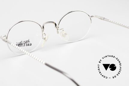 Jean Paul Gaultier 55-7104 Kleine Ovale Brille 90er, Fassung in Gr. 45-20 für optische Gläser gemacht, Passend für Herren und Damen