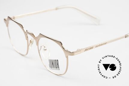 Jean Paul Gaultier 57-0171 Eckige Pantobrille Bronze, Fassung glänzt bronze poliert (wahre Luxus-Brille), Passend für Herren