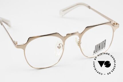 Jean Paul Gaultier 57-0171 Eckige Pantobrille Bronze, ungetragen (wie alle unsere alten Designerbrillen), Passend für Herren