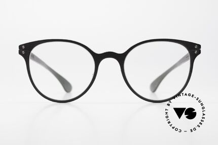 Lucas de Stael Minotaure Thin 05 Lederüberzogene Damenbrille, eine klassische Designerbrille; handmade in France, Passend für Damen