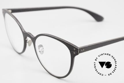 Lucas de Stael Minotaure Thin 05 Lederüberzogene Damenbrille, Minotaure Collection mit adjustierbaren Nasenstegen, Passend für Damen