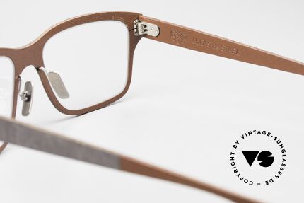 Lucas de Stael Stratus Thin 12 Luxusbrille Mit Lederüberzug, Größe: medium, Passend für Herren
