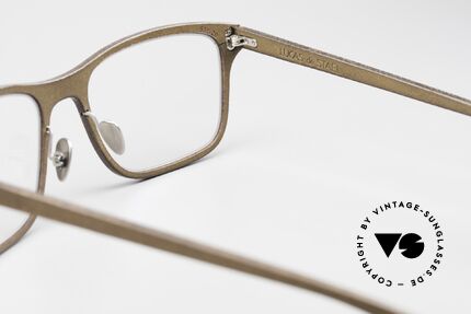 Lucas de Stael Minotaure Thin 02 Herrenbrille Mit Leder, Größe: medium, Passend für Herren