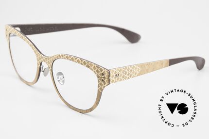 Lucas de Stael Nemus 01 Holz Leder Damenbrille, Nemus Collection mit extra adjustierbaren Nasenpads, Passend für Damen