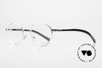 Lunor Prestige I A 03 Titanbrille Platin-Plattiert, in Japan gefertigt, da Japan federführend in "Titan", Passend für Herren und Damen