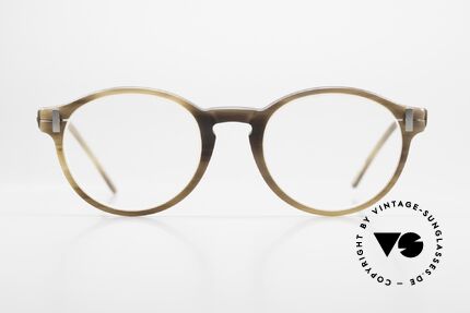 Hoffmann V7441 Understatement Luxusbrille, einzigartige Naturhornbrille aus der V-Line Collection, Passend für Herren und Damen