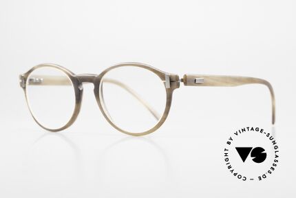 Hoffmann V7441 Understatement Luxusbrille, V-Line = dünnsten & leichtesten Hornbrillen, weltweit!, Passend für Herren und Damen