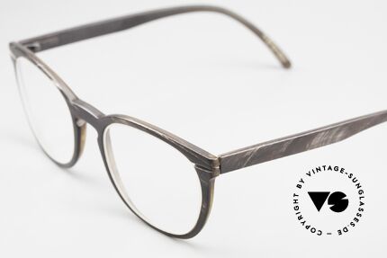 Hoffmann V7834 Weltweit Leichteste Hornbrille, pures Understatement, denn komplett ohne Marken-Logo, Passend für Herren und Damen