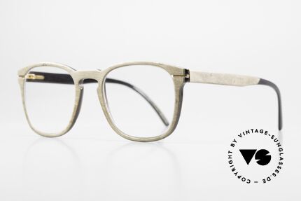 Hoffmann V7754 Naturhorn und Holz Brille, aus den Naturmaterialien Holz und Naturhorn gefertigt, Passend für Herren und Damen