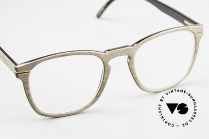 Hoffmann V7754 Naturhorn und Holz Brille, pures Understatement, denn komplett ohne Marken-Logo, Passend für Herren und Damen