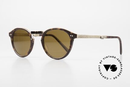 Matsuda 2811 Faltbare Panto-Sonnenbrille, allerhöchstes Fertigungsniveau sämtlicher Rahmenteile, Passend für Herren und Damen