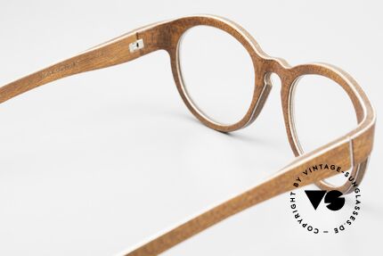 W-Eye Dianthus Naturbrille Rund Unisex, ungetragenes Exemplar mit original Etui von W-Eye, Passend für Herren und Damen