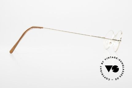 Braun Classics 201 Style Schubertbrille, Fassung = 22kt Gold Super Finish, Hypoallergenic, Passend für Herren und Damen