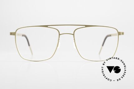 Lindberg 9595 Strip Titanium Vintage Designerbrille Men, Modell 9595, T415, Größe 52/18, Bügel 145, color GT, Passend für Herren