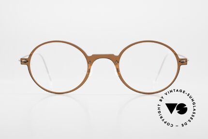 Lindberg 6508 NOW Vintage Designerbrille Unisex, Mod. 6508, Gr. 44mm in rotbraun für Damen & Herren, Passend für Herren und Damen