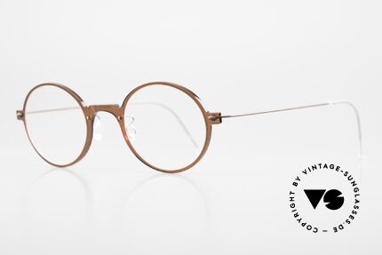 Lindberg 6508 NOW Vintage Designerbrille Unisex, sehr hochwertiges Compositematerial mit Titanbügeln, Passend für Herren und Damen