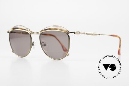 Jean Paul Gaultier 56-1274 St. Tropez Flair Sonnenbrille, interessanter detailreicher Rahmen; antik-messing, Passend für Herren und Damen