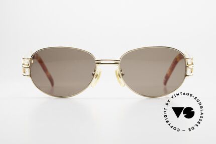 Jean Paul Gaultier 58-5108 Steampunk 90er Sonnenbrille, hochwertiges Gestell mit vielen Details; typisch JPG, Passend für Herren und Damen