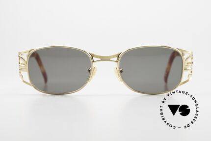 Jean Paul Gaultier 58-5101 22kt Vergoldet Made In Japan, hochwertiges Gestell mit vielen Details; typisch JPG, Passend für Herren und Damen