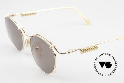Jean Paul Gaultier 56-9174 Industrial 90er Sonnenbrille, zudem kostbar veredelt (22kt vergoldeter Rahmen), Passend für Herren und Damen