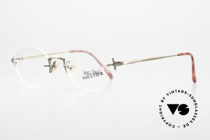 Jean Paul Gaultier 55-4671 90er Made In Japan Original, ein Designerstück eben; in Größe 48-19; antik-messing, Passend für Herren und Damen