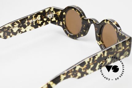 Patrick Kelly Peanut 32 Sonnenbrille Mit Knöpfen, KEINE RETRObrille, sondern ein 80er Jahre Original, Passend für Herren und Damen