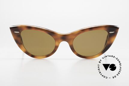 Ray Ban Lisbon B&L USA Cateye Sonnenbrille, legendäres "cat eye"-Design (Marilyn Monroe - Look), Passend für Damen Ray Ban Lisbon B&L USA Cateye Sonnenbrille, legendäres "cat eye"-Design (Marilyn Monroe - Look), Passend für Damen