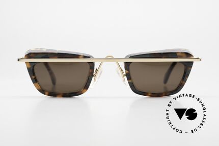 Alain Mikli 4103 / 623 90er Designer Sonnenbrille, tolle Kombination von Farben, Formen & Materialien, Passend für Damen