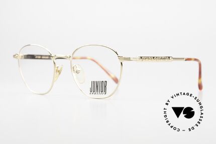 Jean Paul Gaultier 57-3178 22kt Vergoldete Panto Brille, komfortable Designer-Brille mit Bügelschriftzug, Passend für Herren und Damen