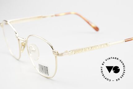 Jean Paul Gaultier 57-3178 22kt Vergoldete Panto Brille, ungetragen (wie alle unsere vintage JP Gaultiers), Passend für Herren und Damen