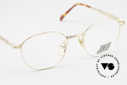 Jean Paul Gaultier 57-3178 22kt Vergoldete Panto Brille, KEINE RETROBRILLE, sondern echt alt & vintage!, Passend für Herren und Damen