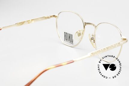 Jean Paul Gaultier 57-3178 22kt Vergoldete Panto Brille, orig. DEMO-Gläser können beliebig ersetzt werden, Passend für Herren und Damen