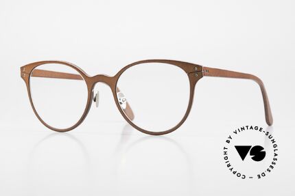 Lucas de Stael Minotaure Thin 05 Luxusbrille Mit Lederüberzug Details