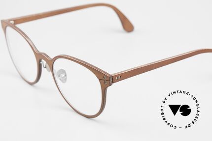 Lucas de Stael Minotaure Thin 05 Luxusbrille Mit Lederüberzug, Minotaure Collection mit adjustierbaren Nasenstegen, Passend für Damen