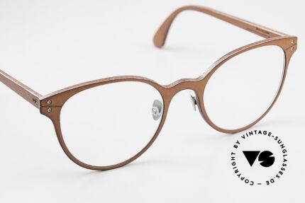 Lucas de Stael Minotaure Thin 05 Luxusbrille Mit Lederüberzug, ungetragen von 2017; Lieferung in einem de Staël Etui, Passend für Damen