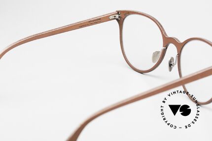 Lucas de Stael Minotaure Thin 05 Luxusbrille Mit Lederüberzug, diese Fassung ist beliebig verglasbar (gleitsichtfähig), Passend für Damen