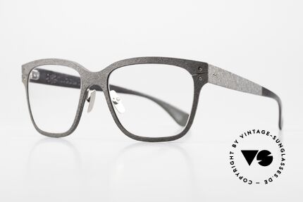 Lucas de Stael Stratus Thin 15 Brille Naturmaterialien, Luxusmodell mit Leder-Überzug (Connoisseur-Brille), Passend für Herren