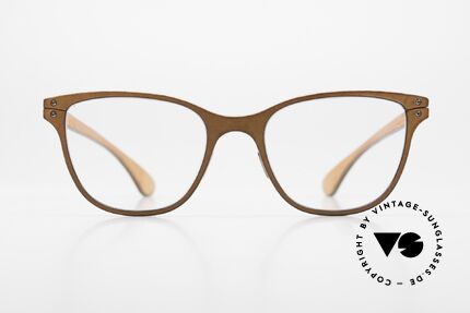 Lucas de Stael Minotaure Thin 04 Damenbrille Mit Leder, eine klassische Designerbrille; handmade in France, Passend für Damen