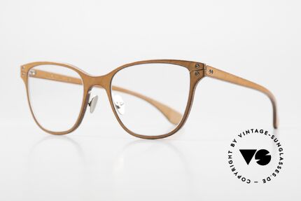 Lucas de Stael Minotaure Thin 04 Damenbrille Mit Leder, Luxusmodell mit Leder-Überzug (Connoisseur-Brille), Passend für Damen