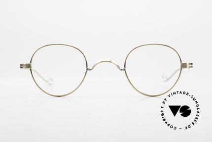 Lunor II 15 Panto Brille Antik Gold, antik-GOLD Vollrandbrille; fühlbare Spitzenqualität, Passend für Herren und Damen