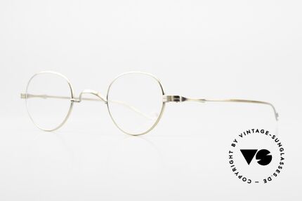 Lunor II 15 Panto Brille Antik Gold, Fassung in Größe 39/26; für große Stärken geeignet, Passend für Herren und Damen