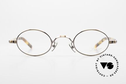 Lunor VA 101 Kleine Ovale Vintage Brille, LIMITED EDITION: Lackierung in ANTIK-KUPFER!, Passend für Herren und Damen