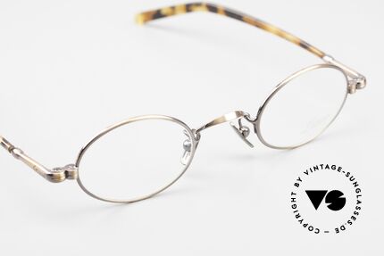 Lunor VA 101 Kleine Ovale Vintage Brille, Nasenpads aus reinem Titan; in SMALL Größe 40/23, Passend für Herren und Damen