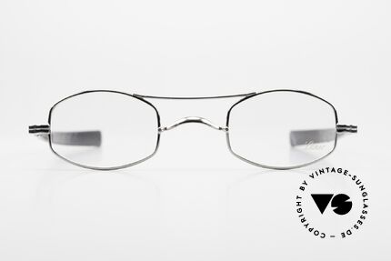 Lunor II A 16 Platin-Plattierte 90er Brille, Limited Edition mit Doppelbrücke / Oberbalken, Passend für Herren und Damen