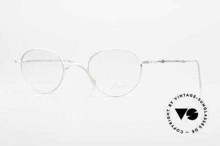 Lunor XX 405 Telescopic Panto Brille Platin Satiniert, Panto LUNOR Teleskop-Brille mit Schiebebügeln, Passend für Herren und Damen