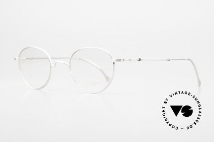 Lunor XX 405 Telescopic Panto Brille Platin Satiniert, PPs = platin-plattiert satin (glänzt seiden matt), Passend für Herren und Damen