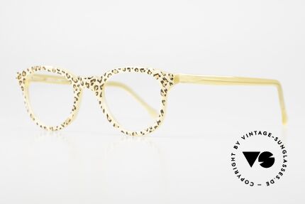 Lesca Pantos 2 Gemusterte Brille Für Damen, eine Neuauflage der alten 60er Jahre Lesca Brillen, Passend für Damen