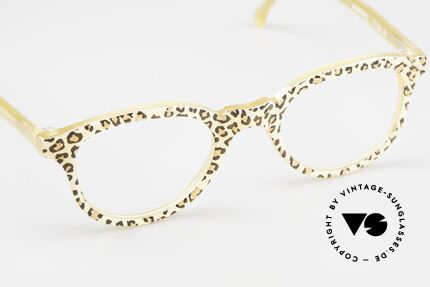 Lesca Pantos 2 Gemusterte Brille Für Damen, daher erstmalig in unserem vintage Brillensortiment, Passend für Damen