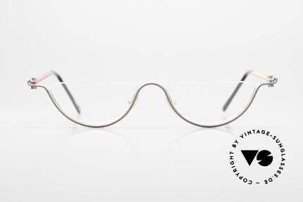 ProDesign No9 Basic Crazy Lesebrille Vintage, vintage Aluminium Fassung im Gail Spence Design, Passend für Herren und Damen